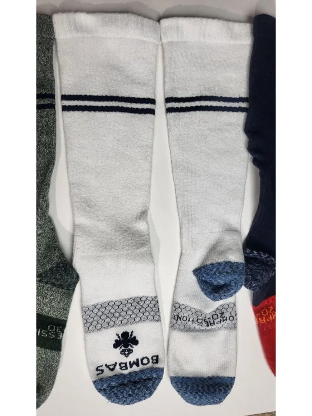 Bombas Mens Everyday Compression Socks Bundle 20-30 Large